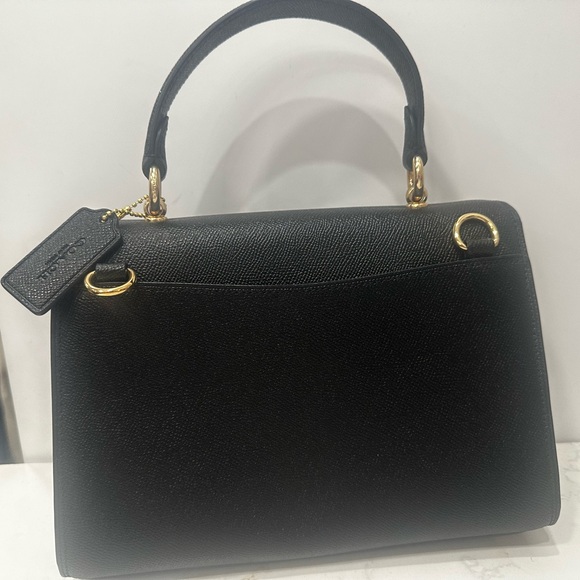 Coach Tilly Top Handle Crossbody Bag in Black - Picture 4 of 7